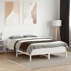 vidaXL Massivholzbett ohne Matratze Weiß 135x190 cm Kiefernholz 842719 Bild 3