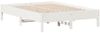vidaXL Massivholzbett ohne Matratze Weiß 135x190 cm Kiefernholz 842719 Bild 2
