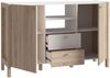 Sideboard HOYVIK 2-trg. 2 Schubladen Optik: Sonoma Eiche / Weiß, Forte Bild 5