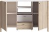 Sideboard HOYVIK 2-trg. 2 Schubladen Optik: Sonoma Eiche / Weiß, Forte Bild 4
