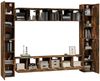 10-tlg. TV-Schrank-Set Räuchereiche Holzwerkstoff [3120218] Bild 4