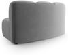 Micadoni Modul Armlos Lupine 1-Sitzer Large Samtstoff Salvador Grau Bild 3