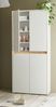 Schuhschrank Center in weiß und Eiche Wotan 85 x 195 cm Bild 3