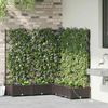 vidaXL Garten-Pflanzgefäß 5 pcs Braun 120 x 120 x 126 cm Kunststoff 42002832 Bild 3