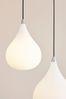 Halo Design No. 407924 LED Pendelleuchte DROPS, opal-alu gebürstet Ø 23 Bild 2