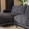 Bronx71 Ecksofa Denver Bouclé schwarz Links Bild 5