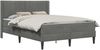 vidaXL Bettgestell mit Matratze Dunkelgrau 120 x 200 cm Samt 3414856 Bild 2