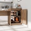 Roomart Kücheninsel MILANO mit Esstisch & Stauraum – Küchentisch & Küchenschrank – 160×85×60 cm – platzsparend & modern • Eiche Bild 4