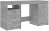 vidaXL Schreibtisch Betongrau 140x50x76 cm Holzwerkstoff 3054784 Bild 2