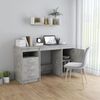 vidaXL Schreibtisch Betongrau 140x50x76 cm Holzwerkstoff 3054784 Bild 3