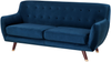 3-Sitzer Sofa Samtstoff marineblau BODO Bild 4