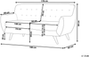 3-Sitzer Sofa Samtstoff marineblau BODO Bild 2