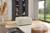Ecksofa Designersofa MEGAN XS inkl. Hocker Stoff Poso Creme Ottomane Rechts Bild 2