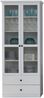 Vitrine 'Baxter', Holz weiß, 196 x 41 x 81 cm Bild 2