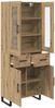 vidaXL Highboard 2 pcs Artisan-Eiche Engineered Wood und Glas 3415862 Bild 5