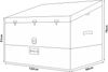 Aufbewahrungsbox Alanno 122x64x76cm Grün/Schwarz [casa. pro] Bild 3