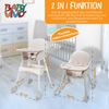 Baby Vivo 'Oscar' Design 2in1 Kinderhochstuhl beige Bild 4