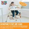 Baby Vivo 'Oscar' Design 2in1 Kinderhochstuhl beige Bild 3
