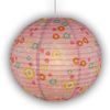 Kinder Papierlampe BLÜMCHEN Lampenschirm Ø40cm Pendelleuchte mit Aufhängung Bild 2