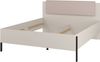 OTTO home Bett Jukon, mit gepolstertem Kopfteil, Füße aus Metall, modernes Design (3 Breiten:100cm, 160cm und 180cm), in drei Größen, perfekt auch als Jugendbett Bild 2
