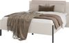 OTTO home Bett Jukon, mit gepolstertem Kopfteil, Füße aus Metall, modernes Design (3 Breiten:100cm, 160cm und 180cm), in drei Größen, perfekt auch als Jugendbett Bild 3