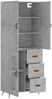 vidaXL Highboard Betongrau 69,5x34x180 cm Holzwerkstoff 3195935 Bild 4