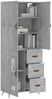 vidaXL Highboard Betongrau 69,5x34x180 cm Holzwerkstoff 3195935 Bild 3