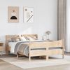 vidaXL Massivholzbett mit Kopfteil 135x190 cm Kiefer 3307059 Bild 3