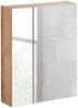 Badezimmer Spiegelschrank 60cm TOSKANA-56 in Wotaneiche B/H/T ca. 60/75/16cm Bild 2