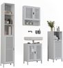 Badmöbel-Set Liora Weiß 4 Teile Vicco Bild 5