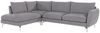 S-Style Möbel Ecksofa Benita mit Silber Metall Füßen, Ottomane links oder rechts bestellbar, mit Wellenfederung Bild 1