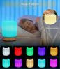 SinLaw LED Nachtlicht LED Touch Nachtlicht RGB, USB-Ladefunktion, dimmbar, Timer, Holzoptik, LED, Touch Tischlampe mit RGB Farbwechsel Bild 3