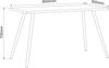 VCM Schreibtisch Salia 920611 Anthrazit H. 70 x B. 80 x T. 50 cm Bild 3