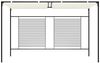 Pavillon mit Ausziehbarem Dach, 180 g/m², Eisen/Polyester Cremeweiß, 4 x 3 x 2,3 m Bild 2