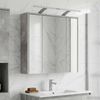 vidaXL Badezimmerspiegelschrank Beton Grau 63,5 x 16 x 62,5 cm 889162 Bild 4