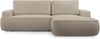 AX LIVING Ablia Beige Sofa L Form mit Schlaffunktion 267 cm breit R Bild 3