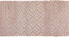 Teppich Baumwolle beige rosa geometrisches Muster 80 x 150 cm Kurzflor GERZE Bild 4