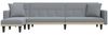 vidaXL Schlafsofa in L-Form Hellgrau 275x140x70 cm Stoff 3157232 Bild 3