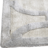 Teppich Viskose beige grau 160 x 230 cm geometrisches Muster Kurzflor GWANI Bild 4