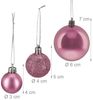 Relaxdays Weihnachtskugeln 76er Set Bild 5