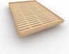 Marior HOME 'CARRE' Doppelbett, 140x200, Buchenholz, Unbehandelt, Ein Nachttisch Bild 2
