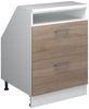 Dachschrägenschrank Rion Sonoma 60 x 81.6 cm mit 2 Schubladen, Schrankkorpus 60 cm Tiefe Vicco Bild 1