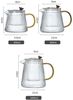 FELIXLEO Caydanlik-Teekanne Teekanne gestreiftes Glas mit Griff verdickter hitzebeständiger 1000ml, (1-St) Bild 2