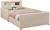 REDOM Polsterbett Funktionsbett Kinderbett Stauraumbett Gästebett Jugendbett Einzelbett (Mit Nachtlicht und USB-Ladeanschluss, Erhöhte Seitenteile für Sicherheit, Praktische Ablagefächer – Ideal für Jungen und Mädchen im Kinderzimmer, 90x200cm), ohne M... Bild 5