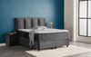abc bedding Boxspringbett Komfortbett NORA mit Samt Velours Stoff in Anthrazit Grau, Voll-orthopädisches Schlafsystem inklusive Bettkasten Bild 5