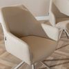 Bronx71 Esszimmerstuhl Ida recycelter Stoff 180° drehbar taupe Bild 5