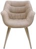 Armlehnenstuhl Thelma Greige, Polyester, Beige, 65 x 82 x 60 cm Bild 2