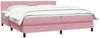 vidaXL Boxspringbett mit Matratze Rosa 180x210 cm Samt 3316226 Bild 3