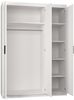 Kleiderschrank Elena 3D mit Spiegel (Farbe: Sandbeige, ohne Schrankaufsatz) Bild 3
