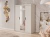 Kleiderschrank Elena 3D mit Spiegel (Farbe: Sandbeige, ohne Schrankaufsatz) Bild 2